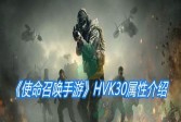《使命召唤手游》HVK30属性介绍