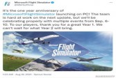 【单机】《微软飞行模拟》宣布一周年